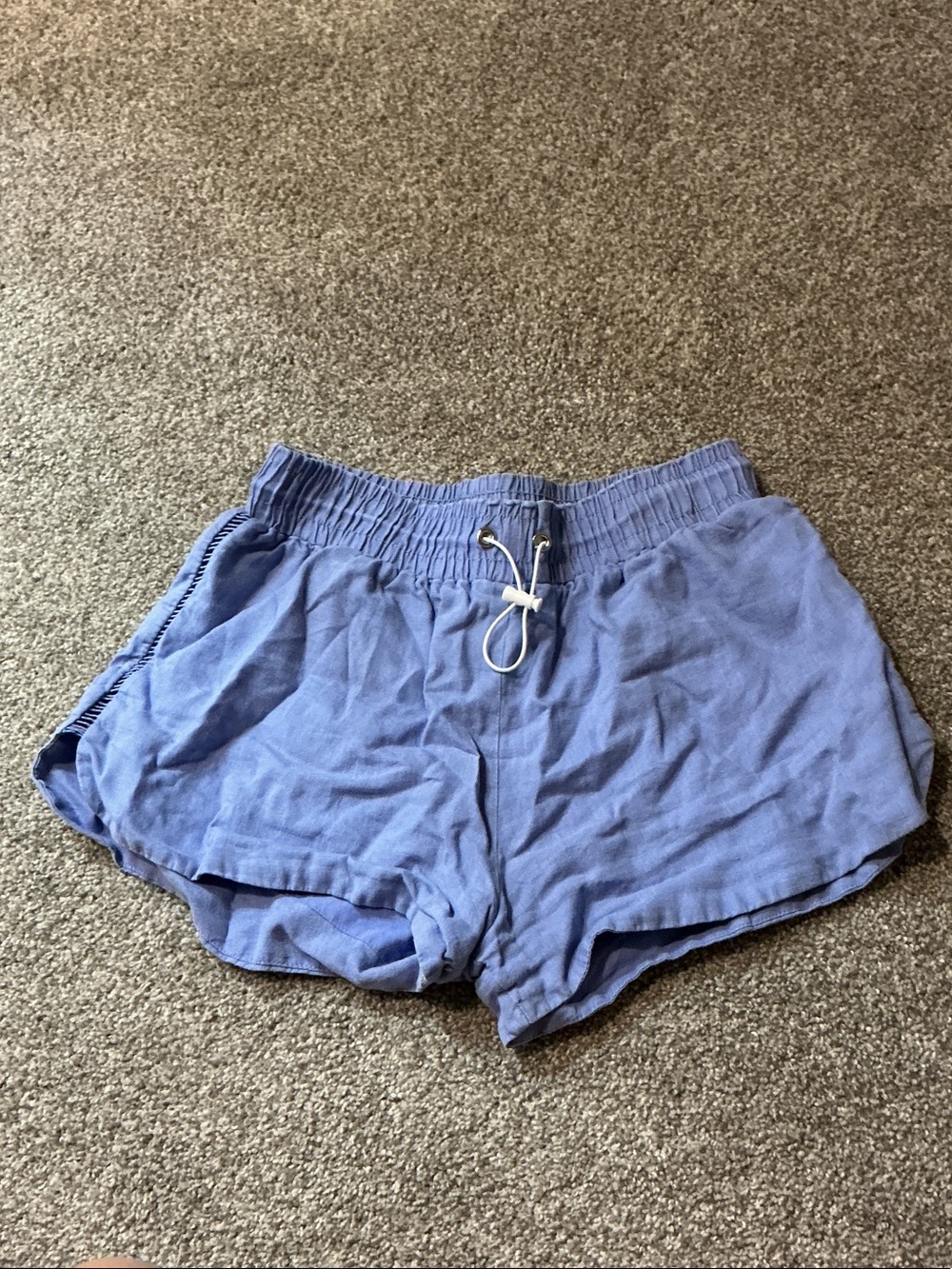 LF Light Blue Athletic Drawstring Lounge Shorts